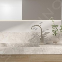 Steinberg 135 - Mitigeur de lavabo avec vidage, nickel brossé 135 1501 BN