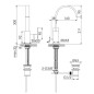 Steinberg 135 - Mitigeur de lavabo avec garniture de vidage, rose gold 135 1501 RG