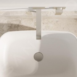 Steinberg 135 - Mitigeur de lavabo encastré, 2 trous, nickel brossé 135 1814 3 BN