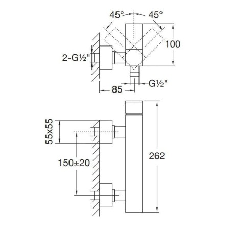 Steinberg 160 - Mitigeur de douche, nickel brossé 160 1210 BN