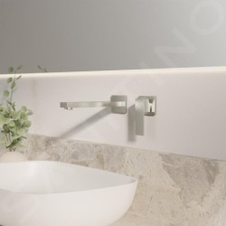 Steinberg 160 - Mitigeur de lavabo encastré, 2 trous, nickel brossé 160 1814 3 BN