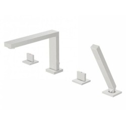 Steinberg 160 - Mitigeur pour montage sur bord de baignoire, 4 trous, nickel brossé 160 2402 BN