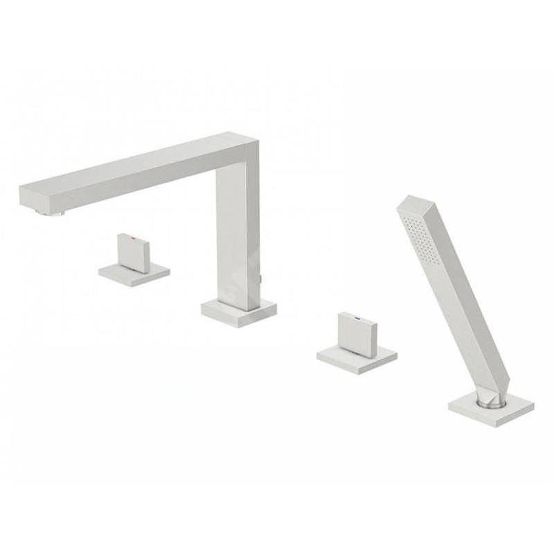 Steinberg 160 - Mitigeur pour montage sur bord de baignoire, 4 trous, nickel brossé 160 2402 BN