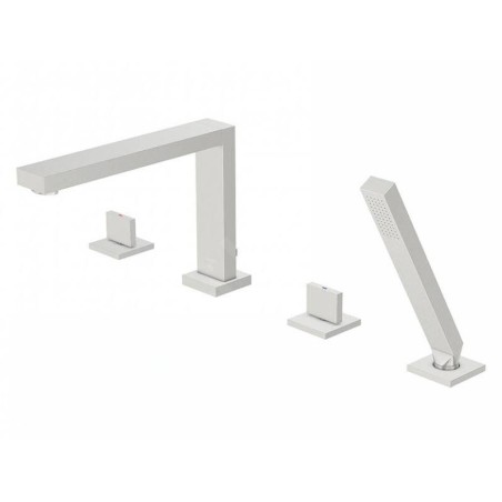 Steinberg 160 - Mitigeur pour montage sur bord de baignoire, 4 trous, nickel brossé 160 2402 BN