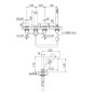 Steinberg 160 - Mitigeur pour montage sur bord de baignoire, 4 trous, nickel brossé 160 2402 BN