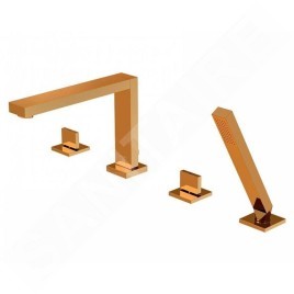 Steinberg 160 - Mitigeur pour montage sur bord de baignoire, 4 trous, rose gold 160 2402 RG