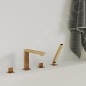 Steinberg 160 - Mitigeur pour montage sur bord de baignoire, 4 trous, rose gold 160 2402 RG