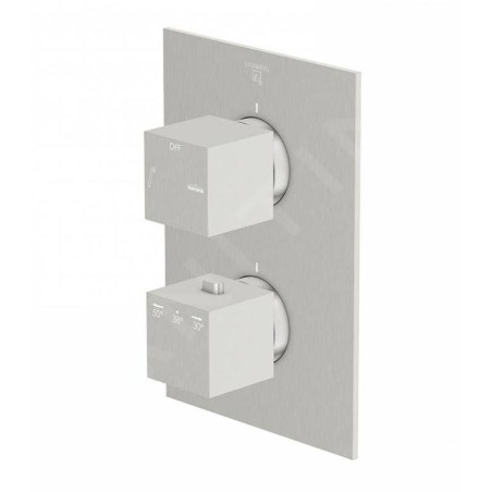 Steinberg 160 - Mitigeur thermostatique encastré, 2 sorties, nickel brossé 160 4133 3 BN