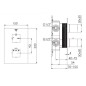 Steinberg 160 - Mitigeur thermostatique encastré, 2 sorties, nickel brossé 160 4133 3 BN