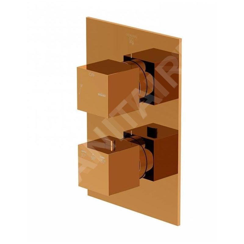 Steinberg 160 - Mitigeur thermostatique encastré pour 2 sorties, rose gold 160 4133 3 RG