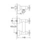 Steinberg 250 - Mitigeur de douche, nickel brossé 250 1200 BN