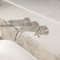 Steinberg 250 - Mitigeur de lavabo encastré, 3 trous, avec corps, nickel brossé 250 1902 BN
