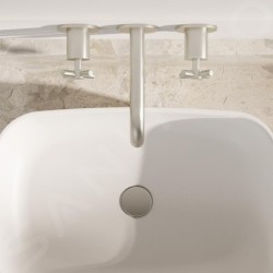 Steinberg 250 - Mitigeur de lavabo encastré, 3 trous, avec corps, nickel brossé 250 1902 BN