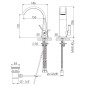 Steinberg 280 - Mitigeur de lavabo avec garniture de vidage, rose gold 280 1000 RG