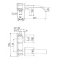 Steinberg 280 - Mitigeur de lavabo encastré, 2 trous, rose gold 280 1814 3 RG