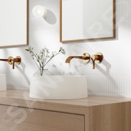 Steinberg 280 - Mitigeur de lavabo encastré, 2 trous, rose gold 280 1814 3 RG