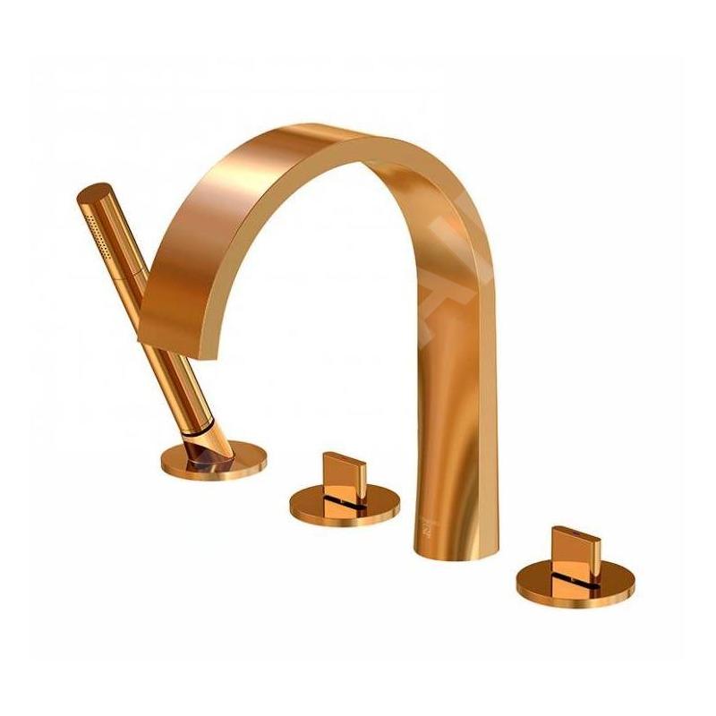 Steinberg 280 - Mitigeur pour montage sur bord de baignoire, 4 trous, rose gold 280 2400 RG