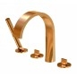 Steinberg 280 - Mitigeur pour montage sur bord de baignoire, 4 trous, rose gold 280 2400 RG