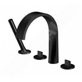 Steinberg 280 - Mitigeur pour montage sur bord de baignoire, 4 trous, noir mat 280 2400 S