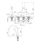 Steinberg 280 - Mitigeur pour montage sur bord de baignoire, 4 trous, noir mat 280 2400 S