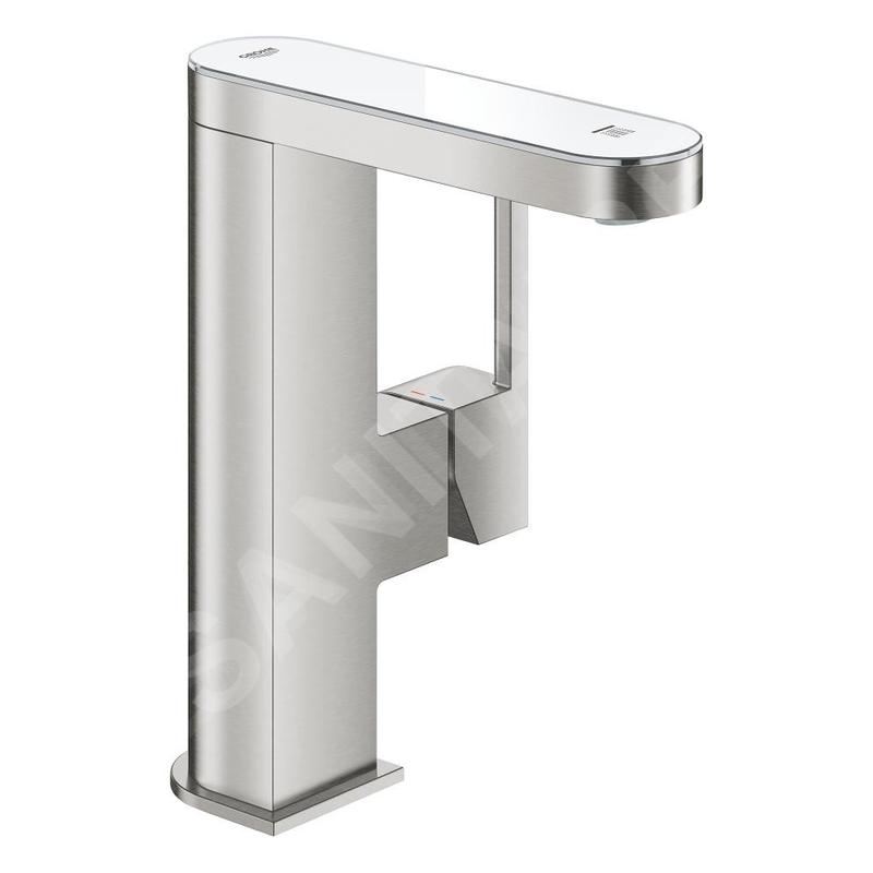 Grohe Plus - Mélangeur lavabo digital M, avec bec Push-Open, supersteel 23958DC3