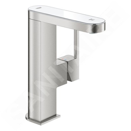 Grohe Plus - Mélangeur lavabo digital M, avec bec Push-Open, supersteel 23958DC3