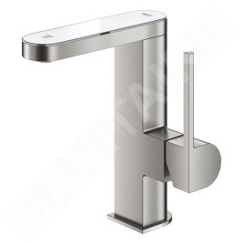 Grohe Plus - Mélangeur lavabo digital M, avec bec Push-Open, supersteel 23958DC3