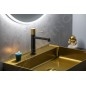 Sapho Solaris - Mitigeur de lavabo, noir mat/doré WD002G