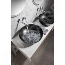 Sapho Solaris - Mitigeur de lavabo encastré, installation à 2 trous, chrome WD008