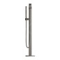 Grohe Eurocube - Mitigeur de baignoire à monter au sol avec accessoires, Hard Graphite brossé 23672AL1