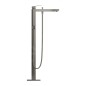 Grohe Eurocube - Mitigeur de baignoire à monter au sol avec accessoires, Hard Graphite brossé 23672AL1