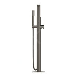 Grohe Lineare - Mitigeur de baignoire à monter au sol avec accessoires, Hard Graphite brossé 23792AL1