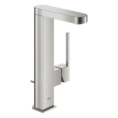 Grohe Plus - Mitigeur de lavabo L avec vidage et bec extractible, supersteel 23843DC3