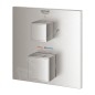 Grohe Grohtherm Cube - Mitigeur thermostatique encastré pour 2 sorties, supersteel 24155DC0