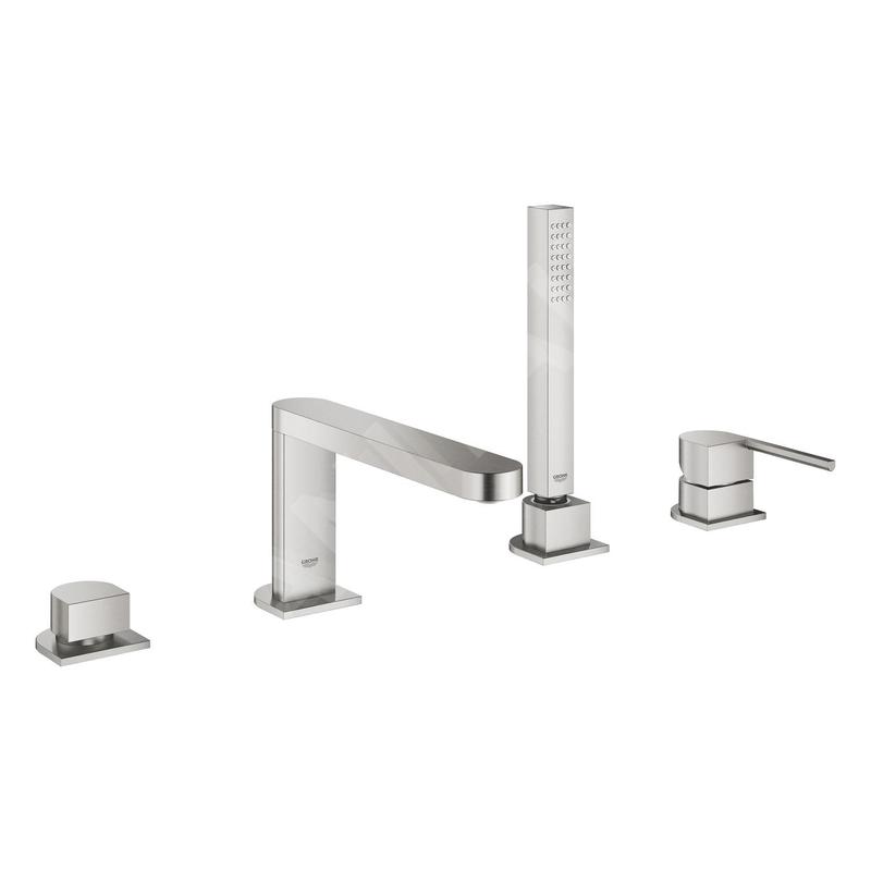 Grohe Plus - Mitigeur pour montage sur bord de baignoire, installation 4 trous, supersteel 29307DC3