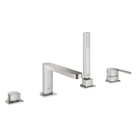 Grohe Plus - Mitigeur pour montage sur bord de baignoire, installation 4 trous, supersteel 29307DC3