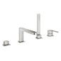 Grohe Plus - Mitigeur pour montage sur bord de baignoire, installation 4 trous, supersteel 29307DC3