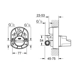 Grohe Corps d’encastrement - Corps d´encastrement 33962000