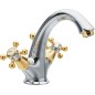 Sapho Antea - Mitigeur de lavabo Antea, avec bonde, chrome/doré 3272