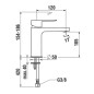 Laufen Neja - Mitigeur de lavabo, chrome H3115110041101
