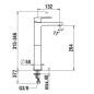 Laufen Neja - Mitigeur de lavabo ECO+, chrome H3115180041201