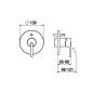 Laufen Lua - Mitigeur encastré, pour 2 sorties, chrome H3210860040001