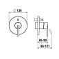 Laufen Lua - Mitigeur encastré, pour 2 sorties, chrome H3210860040101