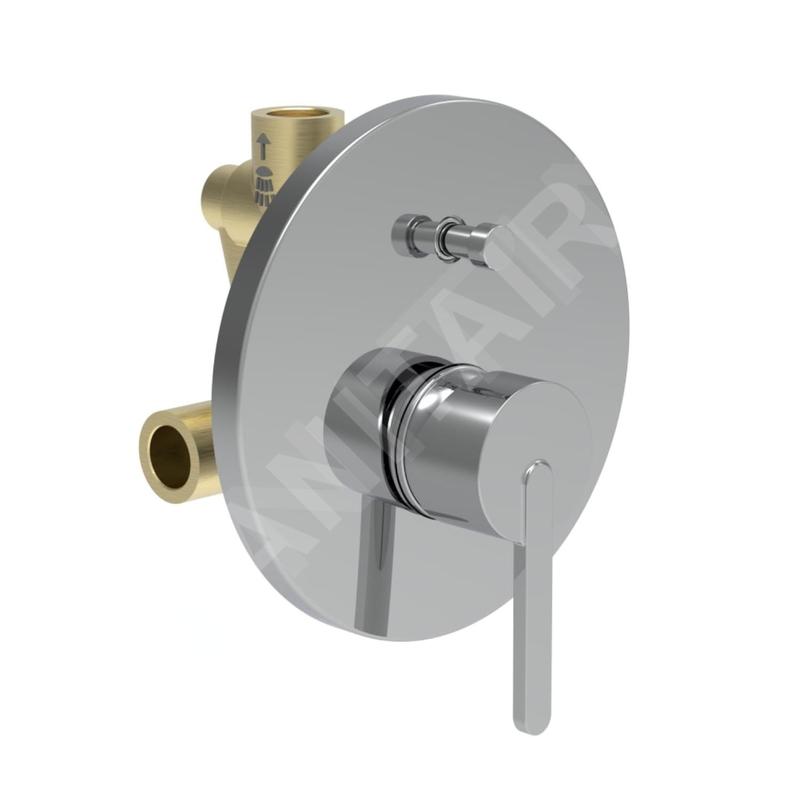 Laufen Lua - Mitigeur encastré pour 2 sorties, avec corps d’encastrement, chrome H3210860048001