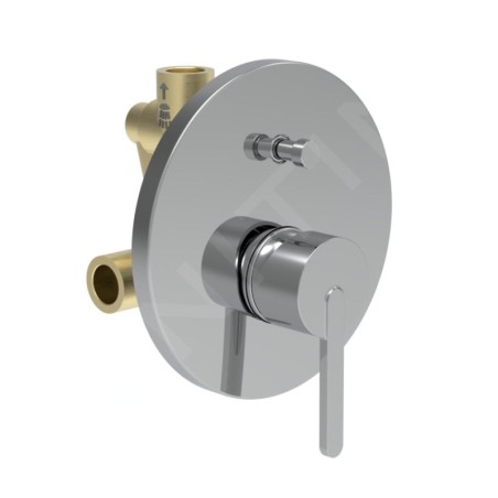 Laufen Lua - Mitigeur encastré pour 2 sorties, avec corps d’encastrement, chrome H3210860048001