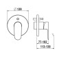 Laufen Neja - Mitigeur encastré, pour 2 sorties, chrome H3215160040001