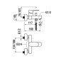Laufen Neja - Mitigeur de baignoire, chrome H3215170041311