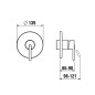 Laufen Lua - Mitigeur de douche encastré, chrome H3310860040001