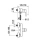 Laufen Neja - Mitigeur de douche, chrome H3315170044001