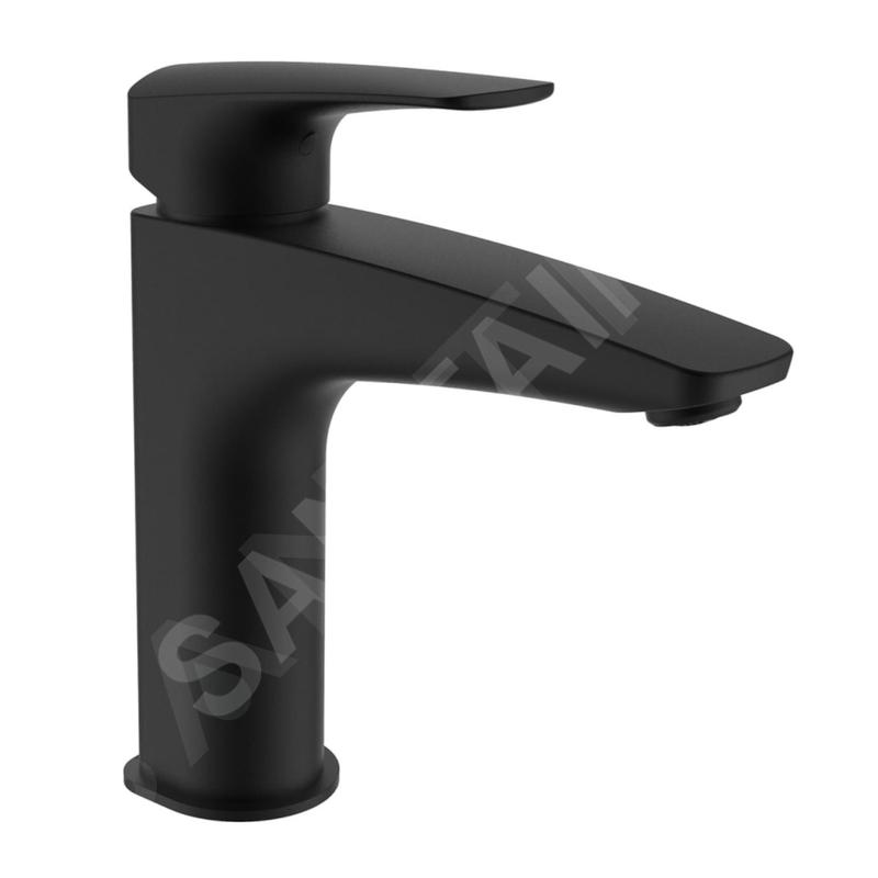 Laufen Laurin - Mitigeur de lavabo Eco+, noir mat HF500704428000
